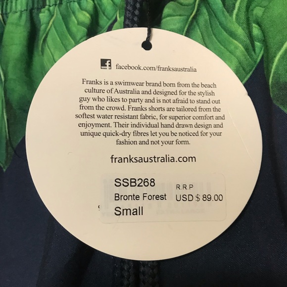 Franks Australia Bronte Forest Swim Board Shorts - Picture 6 of 8